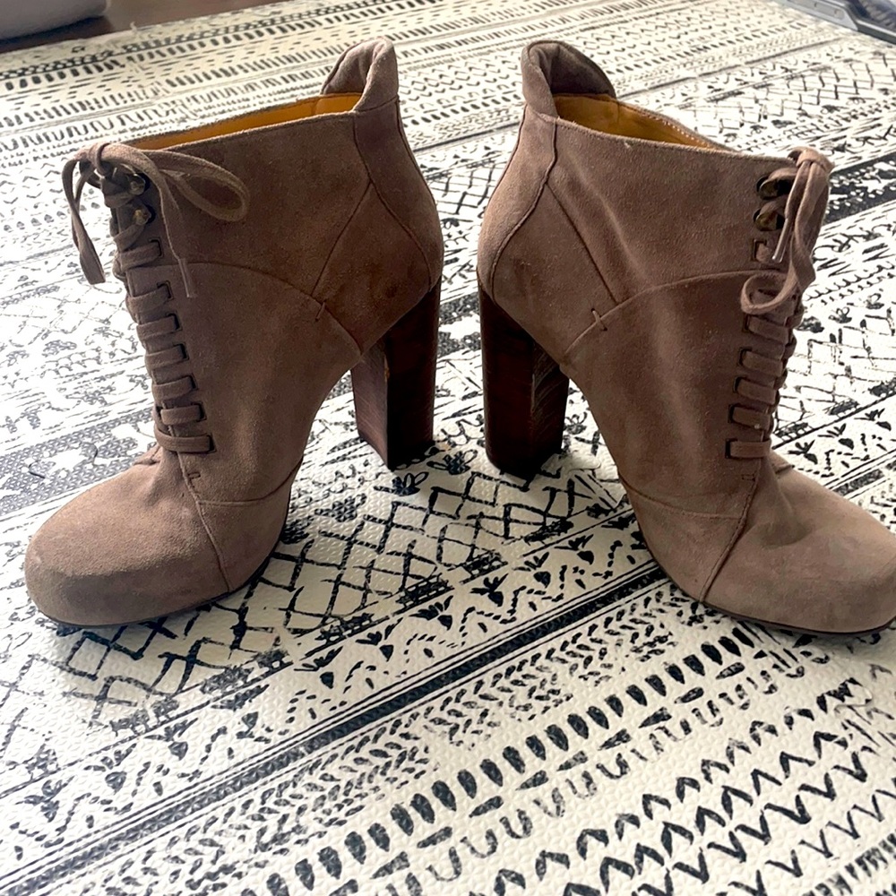 Nine West lace up booties